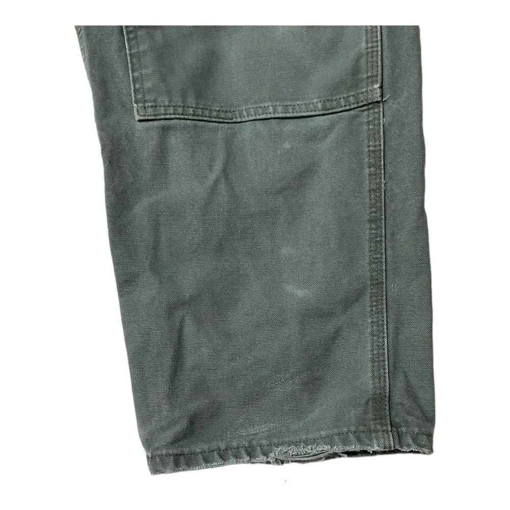 Carhartt Canvas Carpenter Distressed Cargo Pants Size W34/L32 - Picture 12 of 15